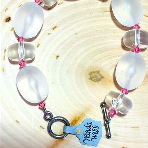 Wanda Webb beaded bracelet 8” NWT